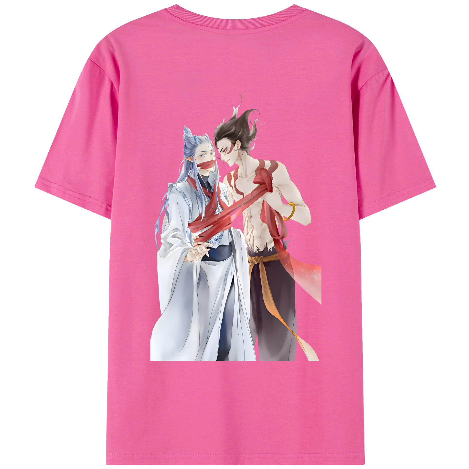 （画像用） Ne Zha 2 ナタ 魔童の大暴れ レディース半袖Tシャツ(バックプリント)